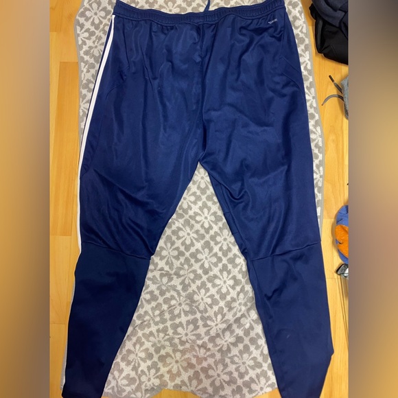 Blue and white adidas pants - Picture 2 of 3